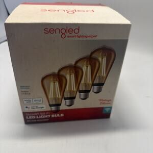 New Sengled Smart Light Bulbs, WiFi Light Bulbs, Vintage Filament Led 4 Pack